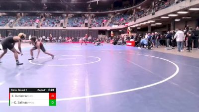 150 lbs Cons. Round 1 - Chris Salinas, Glenbard North vs Evan Gutierrez, Lincolnway West