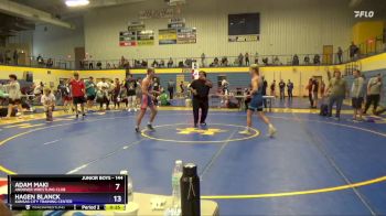 144 lbs 2nd Place Match - Adam Maki, Andover Wrestling Club vs Hagen Blanck, Kansas City Training Center