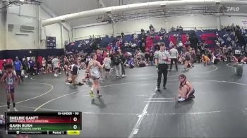 90 lbs Round 2 - Shelbie Gantt, White Knoll Youth Wrestling vs Gavin Rush, KC Elite Training Center