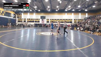124 lbs Consy 1 - Lauren Porterfield, Connellsville vs Sasha Hart, Franklin Regional