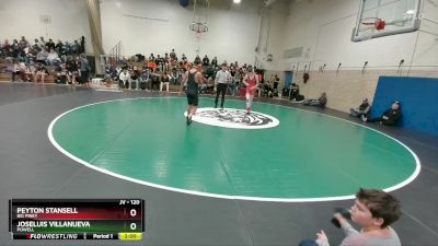 120 lbs Semifinal - JoseLuis Villanueva, Powell vs Peyton Stansell, Big Piney