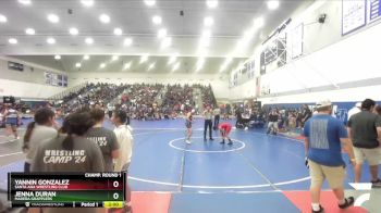 120 lbs Champ. Round 1 - Yannin Gonzalez, Santa Ana Wrestling Club vs Jenna Duran, Madera Grapplers