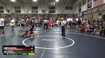 101 lbs Cons. Semi - Jay Olivas, Red Wave Wrestling vs Drew Dawson, Roseburg Mat Club /Umpqua Vall