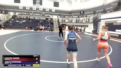 110 lbs Round 2 (4 Team) - Lacatia Mason, Oregon vs Sarah Hammond, Utah 2