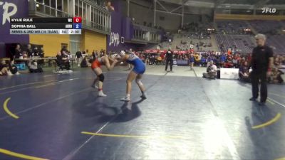 138 lbs Semis & 3rd Wb (16 Team) - Kylie Rule, Wartburg vs Sophia Ball, Aurora