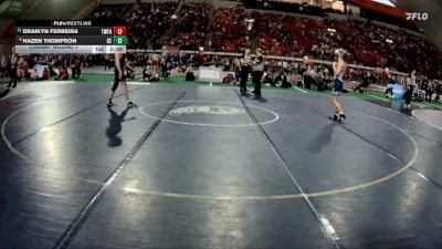 5A 132 lbs Champ. Round 1 - Draikyn Ferreira, Twin Falls vs Hazen Thompson, Century