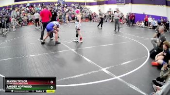 107 lbs Semifinal - Zander Norwood, Cane Bay Cobras vs Jaxson Taylor, Pelion Youth Wrestling