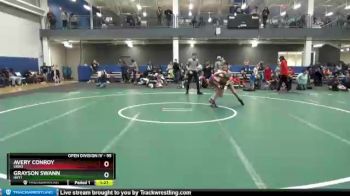 95 lbs Quarterfinal - Grayson Swann, HHY1 vs Avery Conroy, SRW2