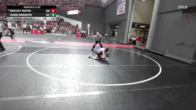 80 lbs Champ. Round 2 - Quinn Meredith, St Croix Central vs Bentley Mattie, West Salem/Bangor