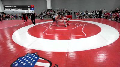 215 lbs Jimmy Mastny, Illinois Freestyle vs Garett Kawczynski, Wisconsin Red