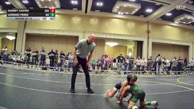 50 lbs Round Of 16 - Audrey Castro, Savage House WC vs Lorenzo Perez, Rising Sun WC