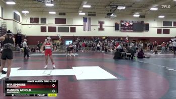 JV-6 lbs Round 3 - Mya Simmons, Williamsburg vs Madison Arnold, Independence