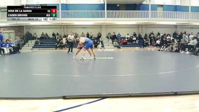 157 lbs Round 4 (8 Team) - Caden Brown, Muskegon Community College vs Jose De La Garza, Triton College