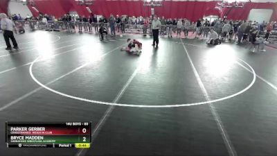 83 lbs Cons. Round 3 - Bryce Madden, Sarbacker Wrestling Academy vs Parker Gerber, CrassTrained: Weigh In Club