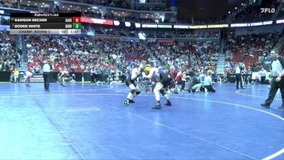 1A-157 lbs Champ. Round 2 - Boden White, Denver vs Dawson Becker, Alburnett