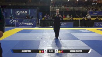 Derrick John Pate vs Shane R Toro 2026 Pan Jiu Jitsu IBJJF Championship