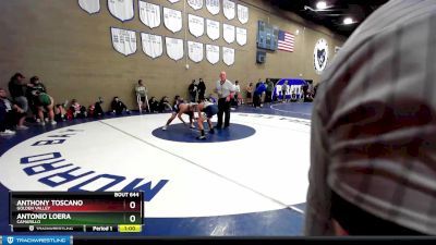 160 lbs Cons. Round 2 - Antonio Loera, Camarillo vs Anthony Toscano, Golden Valley