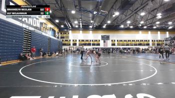 136 lbs Quarterfinal - Brookelyn McClain, Fort Cherry vs Lily McLaughlin, Fox Chapel