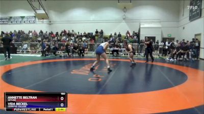 160 lbs Quarterfinal - Vida Beckel, Cerritos College vs Annette Beltran, Skyline
