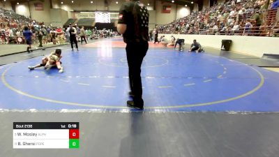 80 lbs Quarterfinal - Will Mosley, Alpha Wrestling Club vs Blake Ghersi, Pope Junior Wrestling Club