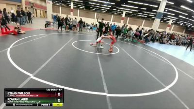 67 lbs Champ. Round 1 - Ethan Wilson, Coppell Stars Wrestling Club vs Rowan Laird, Heart And Pride Wrestling Club