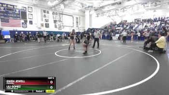 130 lbs Quarterfinal - Gwen Jewell, Foothill vs Lili Gomez, Laguna Hills