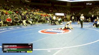 165 Class 4 lbs Champ. Round 1 - Caden Gousetis, Eureka vs Griffin Tempest, Liberty