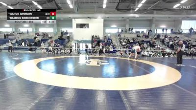 285 lbs 3rd Place Match - Kamdyn Dorchester, Ithaca vs Aaron Johnson, Alfred State