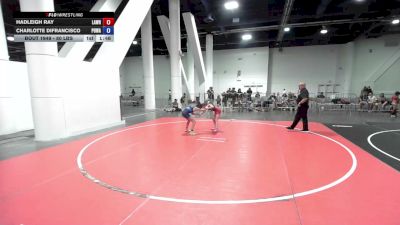80 lbs Rr Rnd 5 - Hadleigh Ray, Lawrence Elite vs Charlotte DiFrancisco, Poway Elite