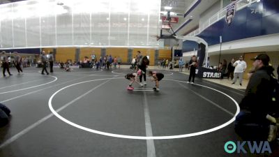 55 lbs Rr Rnd 5 - N'cyla Brown, OKC Saints Wrestling vs Maya Romo, TWolves Youth Wrestling