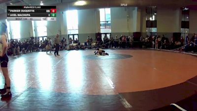 43 lbs Quarterfinal - Parker Duquette, Midlothian Miners Wrestling Club vs Axel Machupa, King William Youth Wrestling