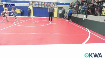 62 lbs Rr Rnd 1 - Hattley Larkin, Lake Legends Wrestling Club vs Collette Allen, Owasso Takedown Club