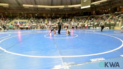 61 lbs Consi Of 16 #2 - Landan Maloy, Piedmont vs Amelia Morris, Piedmont