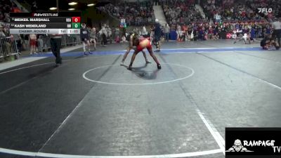 120 lbs Champ. Round 1 - Meikeil Marshall, RSA vs Kash Wendland, Hays WC