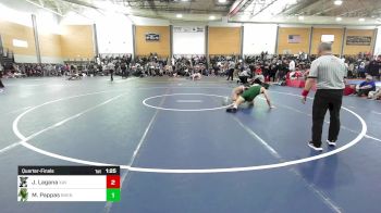 150 lbs Quarterfinal - John Lagana, Xavier vs Matthew Pappas, Bishop Hendricken