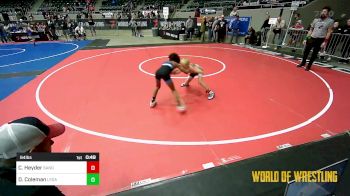 64 lbs Consi Of 4 - Caleb Heyder, Sanderson Wrestling Academy vs Dominik Coleman, Legacy Dragons