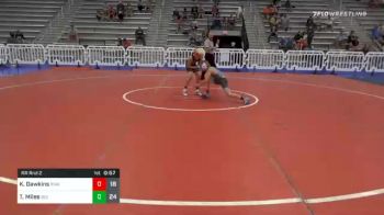 85 lbs Prelims - Keegan Dawkins, Roundtree Wrestling Academy Blue vs Troy Miles, Team 922