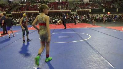 90 lbs Cons. Round 2 - Blake Helgeson, North Montana Wrestling Club vs Gabe Cline, Pioneer Wrestling Club