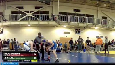 114 lbs Cons. Round 4 - Lucas Hartmann, Memorial Tiger Wrestling Club vs Wyatt Key, Franklin Central Wrestling Club