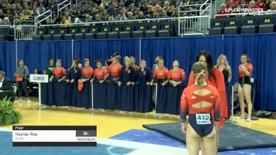 Haylee Roe - Floor, Illinois - 2019 NCAA Gymnastics Ann Arbor Regional Championship