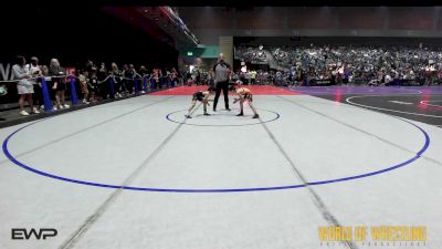 60 lbs Round Of 16 - Manuel Cruz, Hot Shots Wrestling vs Dorian Lustre, Silvaback Training Center