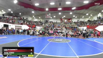 130 lbs Round 4 - Joslyn Barnett, Attica vs Paige Stires, Red Cobra WA