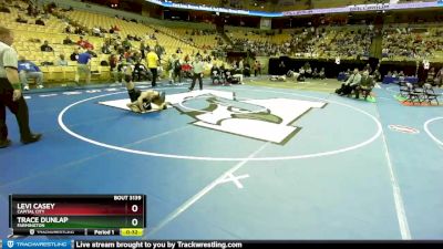 144 Class 3 lbs Cons. Round 1 - Levi Casey, Capital City vs Trace Dunlap, Farmington