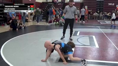 SPW-13 lbs 5th Place Match - Kylen Maric, Immortal Athletics WC vs Theodore Berns, Indee Mat Club