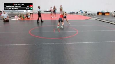 70 lbs Round 3 - Kloe Routledge, Tough House Wrestling Club vs Mackenzie McLeod, Bison Takedown Club