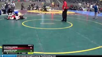 160 lbs Round 1 (4 Team) - Brennon Allen, 5A Crook County vs Clayton Carper, 5A North Eugene