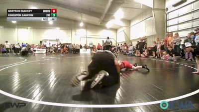60 lbs Round Of 16 - Grayson Mackey, Skiatook Youth Wrestling vs Kingston Baucom, Salina Wrestling Club