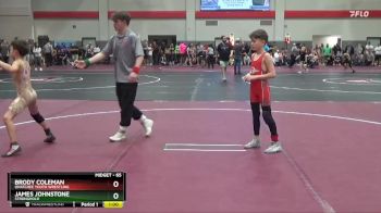 65 lbs Champ. Round 2 - James Johnstone, Stronghold vs Brody Coleman, Ohatchee Youth Wrestling