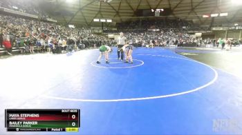 Girls 3A/4A 145 Quarterfinal - Bailey Parker, Peninsula (Girls) vs Maya Stephens, Lakes (Girls)