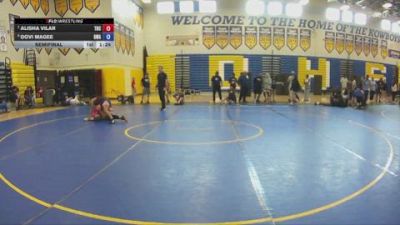 138 lbs Semifinal - Alisha Vilar, Unattached vs Dovi Magee, Glasgow Wrestling Academy